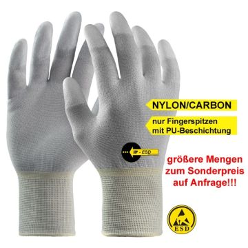 ESD Nylon/Carbon-Fein-Strick-Handschuh