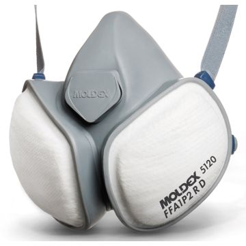 Halbmaske Moldex 5120 Moldex CompactMask FFA1P2 R D mit integrierten Filtern Halbmaske Moldex 5120 Moldex CompactMask FFA1P2 R D mit integrierten Filtern