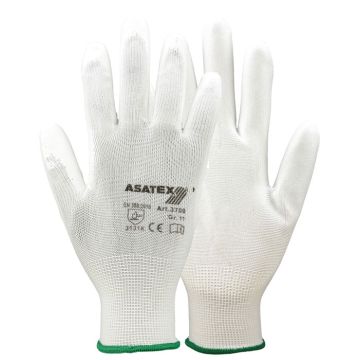 ASATEX® PU-Handschuhe 3700 weiß PU-beschichteter Polyesterhandschuh ASATEX® Handschuhe 3700