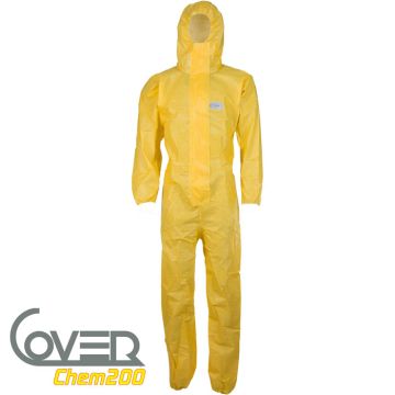 CoverChem200® CC200 Chemikalienschutzoverall gelb Typ 3B+4B+5B+6B