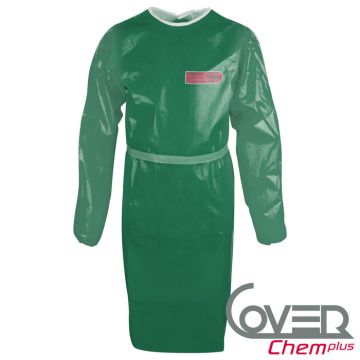 CoverChem® Plus CP5ASC Chemikalienschürze Ärmelschürze grün Typ PB 3B