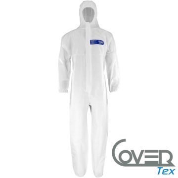 CoverTEX® C-1 Chemikalienschutzoverall weiß Typ 5+6
