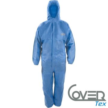 CoverTEX® C-3 Chemikalienschutzoverall blau Typ 5+6