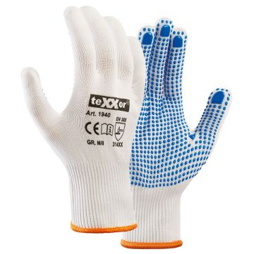Feinstrickhandschuhe Handschuhe mit Noppen teXXor® Arbeitshandschuhe 1940