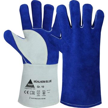 HASE Handschuhe Mühlheim Blue Hase Schweißerhandschuhe Mühlheim Blau 301080