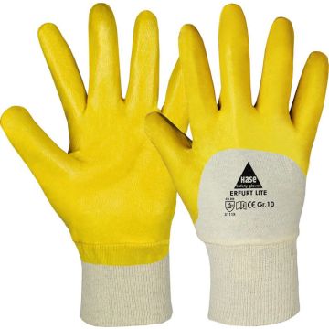 HASE Nitril Handschuhe gelb Handschuhe Nitril Hase ERFURT LITE 901400