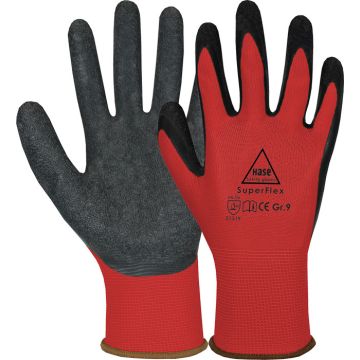 HASE Superflex Red 508610R beschichteter Montagehandschuh Hase Safety Gloves Superflex