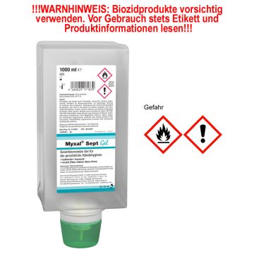 Desinfektionsgel Myxal® SEPT GEL - 1000 ml Varioflasche Desinfektionsgel Myxal® SEPT GEL - 1000 ml Varioflasche