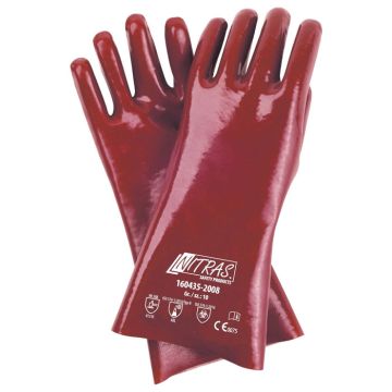 Nitras® 160435 PVC-Chemikalienschutzhandschuhe 35 cm Größe 10
