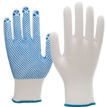 NITRAS® 6100 Strickhandschuh mit blauen Noppen NITRAS® Handschuhe