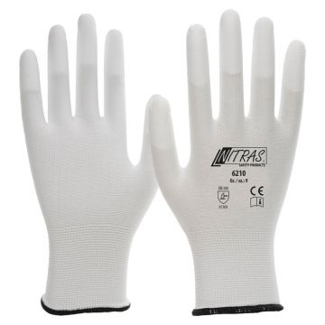 NITRAS® 6210 Nylonhandschuhe PU Beschichtung auf Fingerspitzen NITRAS® Handschuhe