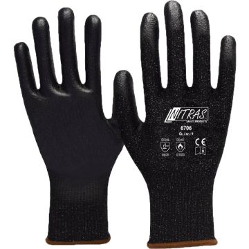 NITRAS® 6706 schnittfeste Handschuhe Schnittschutzhandschuhe Klasse 4/D