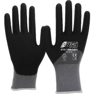 NITRAS® 8710 SKIN FLEX V Montagehandschuhe mit Beschichtung NITRAS® Handschuhe