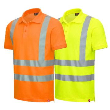 Warnschutz Polo-Shirt Nitras® MOTION TEX VIZ 7013