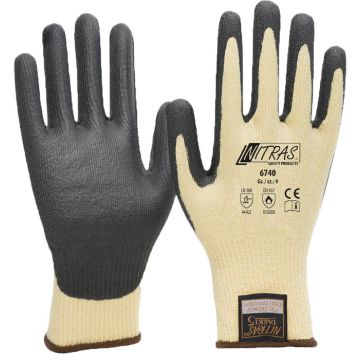 NITRAS® TAEKI5 6740 schnittfeste Handschuhe Schnittschutzhandschuhe Klasse 4/C