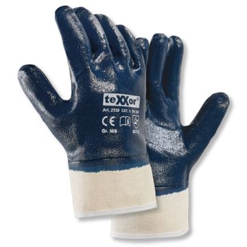 Nitril Handschuhe blau Handschuhe Nitril teXXor® 2339 - Größe 7 solange Vorrat reicht
