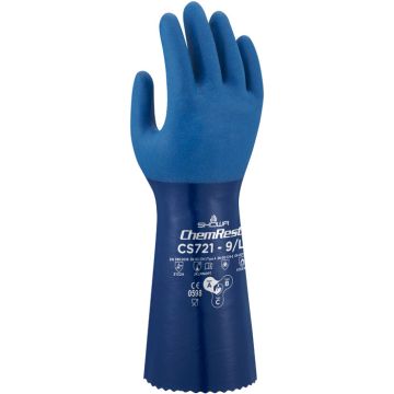 SHOWA® CS721 Chemikalienschutzhandschuhe Nitril Handschuhe blau