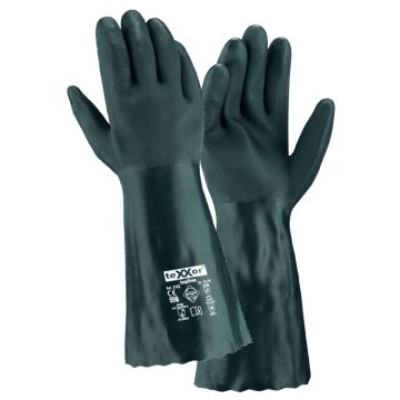 teXXor® 2152 Chemikalienschutzhandschuhe PVC-Handschuhe grün - 40 cm topline