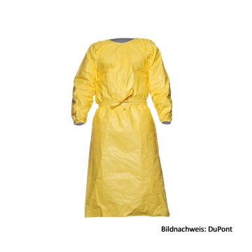 Tychem-2000-C-PL50-Chemikalienschutz-%C3%84rmelsch%C3%BCrze-gelb-Chemikalienschutz-Kittel-Kat-3-Typ-PB-3B-ohne-Logo