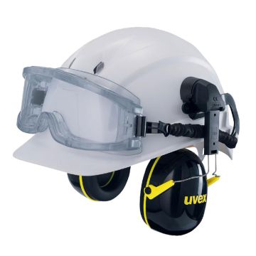 uvex ultravision 9301544 Schutzbrille uvex Vollsichtbrille klar mit Helmhalterung
