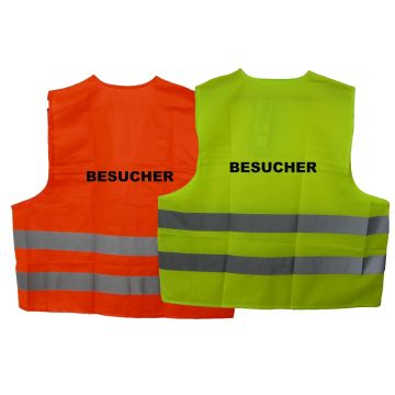 Einemgeld Warnweste 10 Stück Warnwesten Auto Pannenweste, Waschbar, High  Visibility Vest