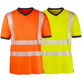4 Protect Warnschutz Arbeitsshirt MIAMI Herren Jacke Shirt T-Shirt Warnshirt 