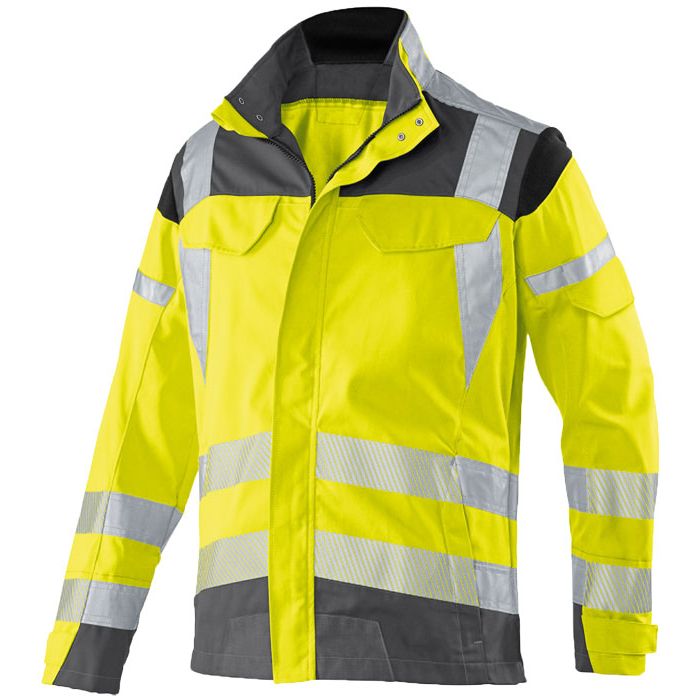 KÜBLER workwear KÜBLER Warnschutzjacke Warnjacke KÜBLER REFLECTIQ 1207 - Gr. 52 warngelb/anthrazit