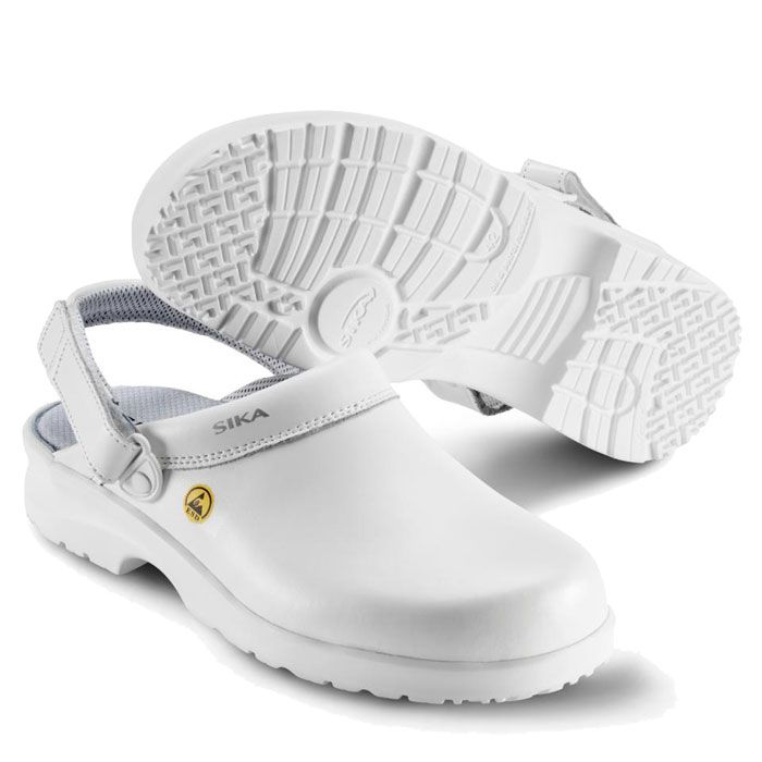 SIKA Fusion Clog 19467 Sika Clog weiss mit verstellbarem Fersenriemen OB SRC ESD