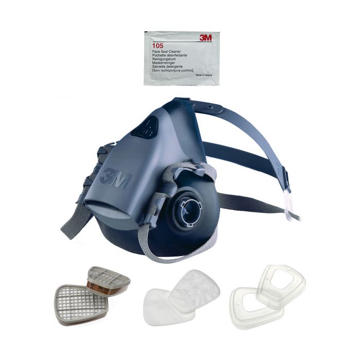 3M™ Maskenset 7500 3M™ Lackiermaske 7500 und Filter A2P3R 3M™ Halbmasken-Set 50733 | 50734