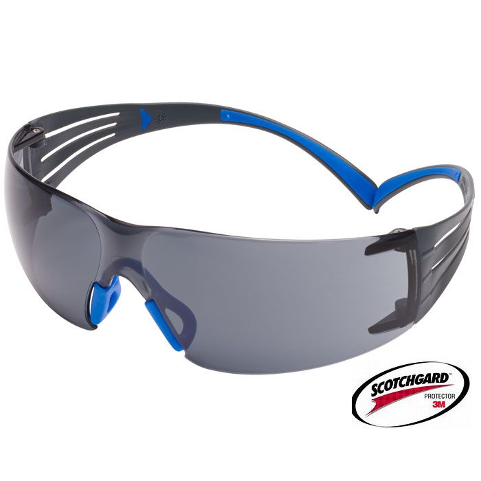 3M™ Schutzbrille Secure Fit 3M™ Securefit 400 grau getönt Scotchgard™ SF402SGAF-BLU