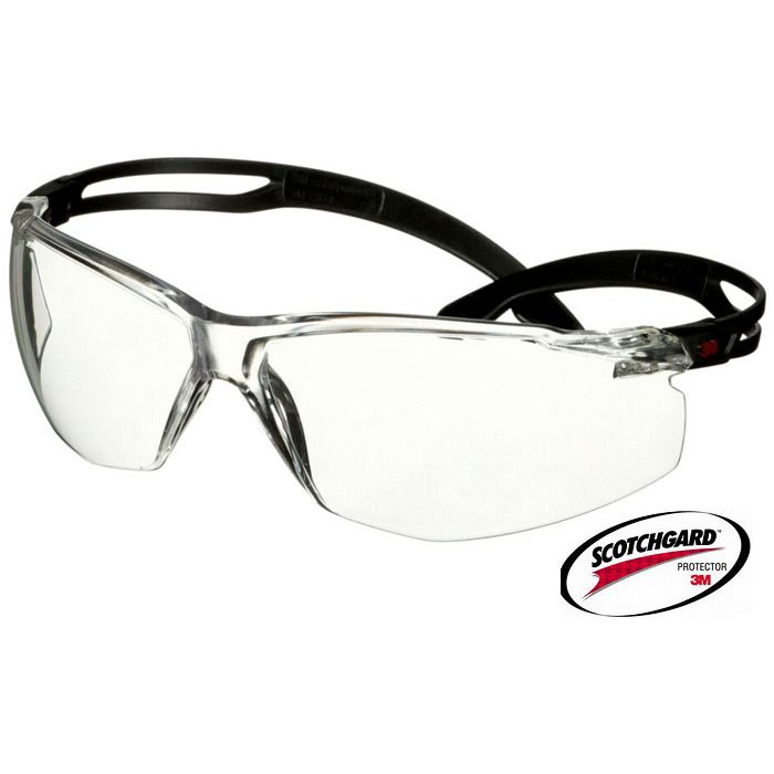 3M™ Schutzbrille 3M™ Secure Fit 3M™ Securefit 500 klar Scotchgard™ SF501SGAF-BLK