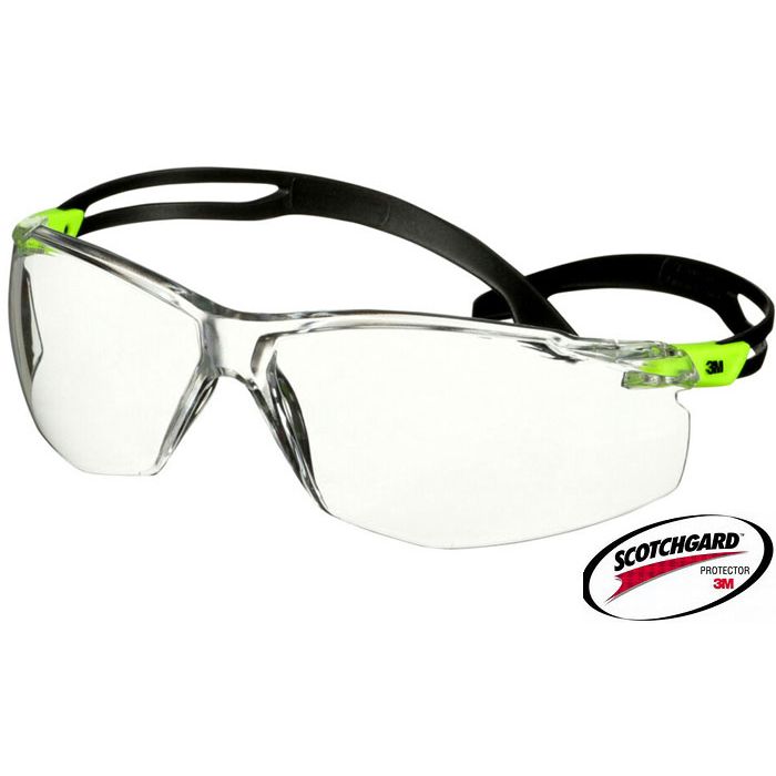 3M™ Schutzbrille 3M™ Secure Fit 3M™ Securefit 500 klar Scotchgard™ SF501SGAF-GRN