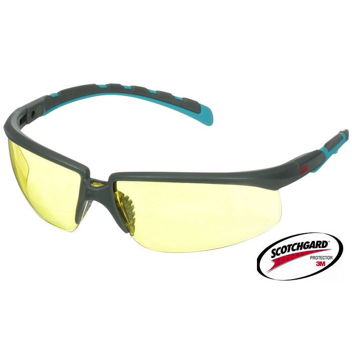 3M™ Schutzbrille 3M™ SOLUS 3M™ Solus 2000 gelb getönte Arbeitsbrille Scotchgard™ S2003SGAF-BGR