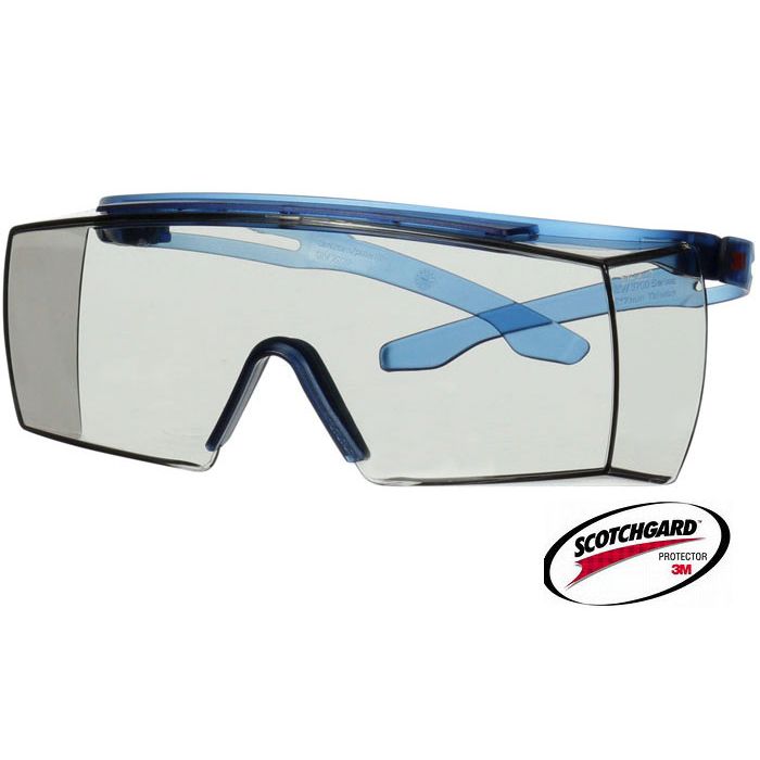 3M™ Schutzbrille 3M™ SecureFit 3700 Indoor/Outdoor verspiegelt Überbrille Scotchgard™ SF3707SGAF-BLU