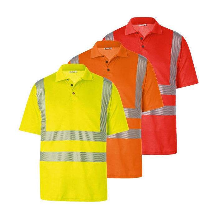 KÜBLER workwear KÜBLER Warnschutz PoloShirt KÜBLER Warnschutzkleidung REFLECTIQ 5042