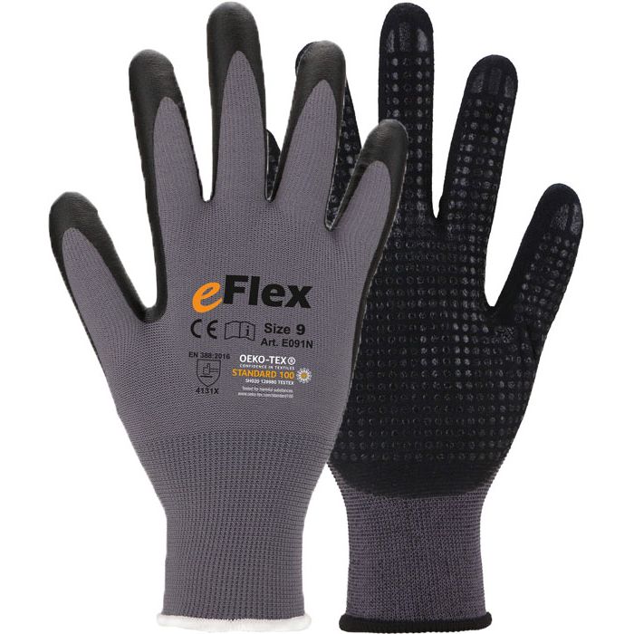 ASATEX® eFlex Montagehandschuhe mit Noppen ASATEX® E091N