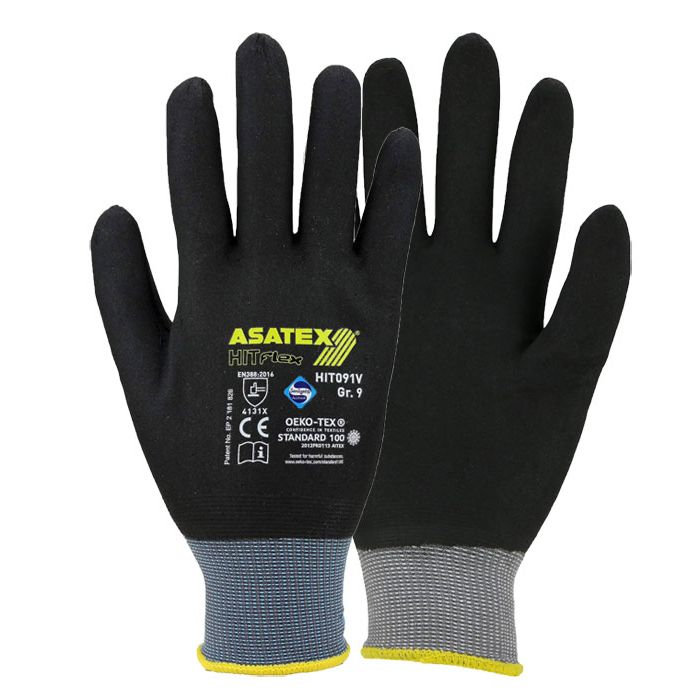 ASATEX® HIT091V Montagehandschuhe mit Nitril-Vollbeschichtung ASATEX® HIT-Flex