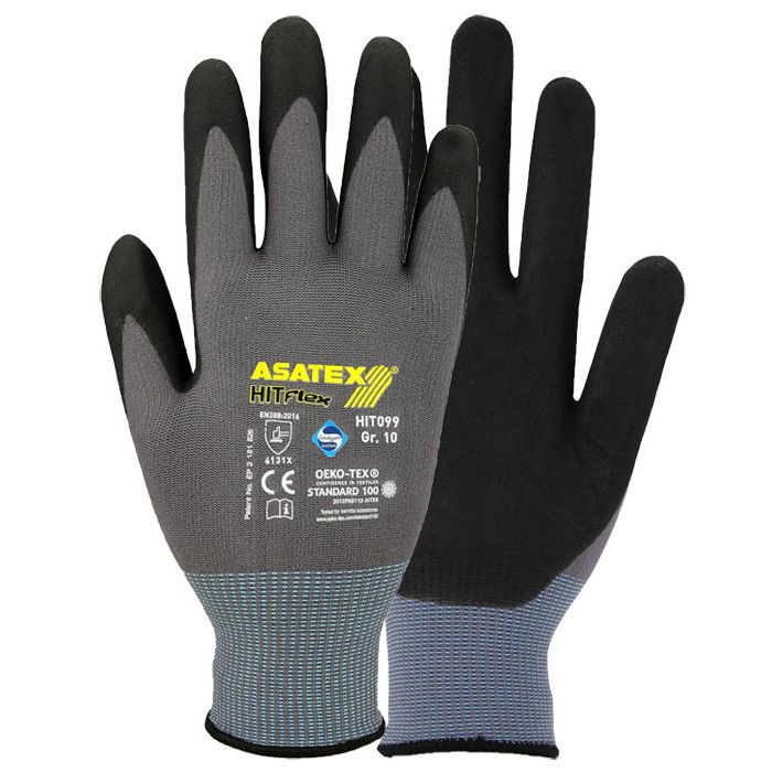 ASATEX® HIT099 Montagehandschuhe mit Nitril-Mikroschaum-Beschichtung ASATEX® HIT Flex