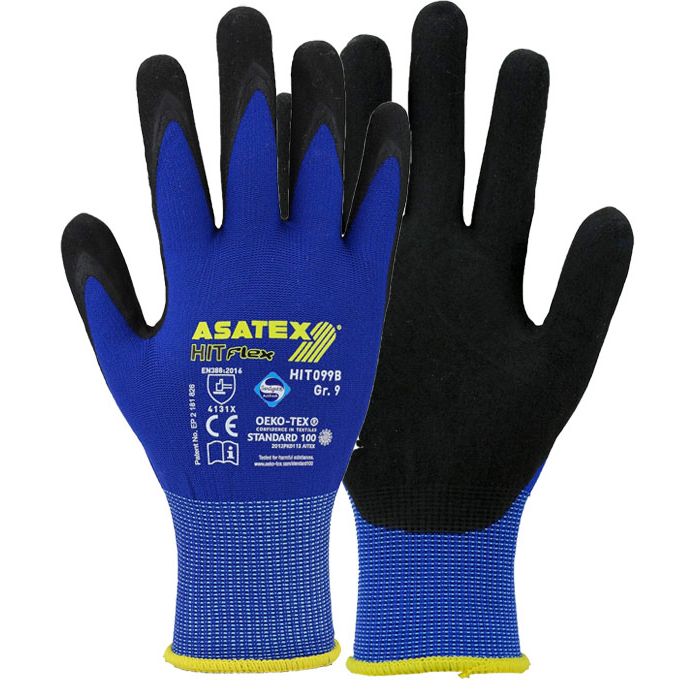 ASATEX® HIT099B Montagehandschuhe mit Nitril-Mikroschaum-Beschichtung ASATEX® HIT Flex