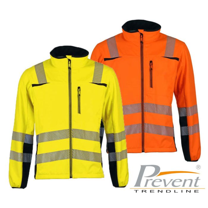 ASATEX® PREVENT® Trendline Warnschutz-Softshelljacke PTW-SN