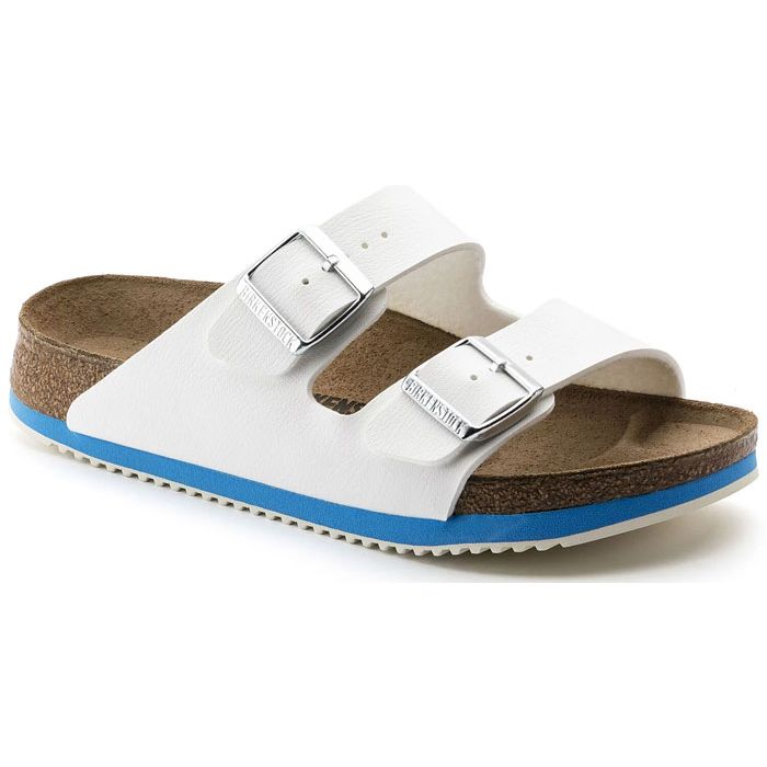 Birkenstock® Sandalen Birkenstock ARIZONA SL Birko-Flor weiß Gesundheitsschuhe Birkenstock 