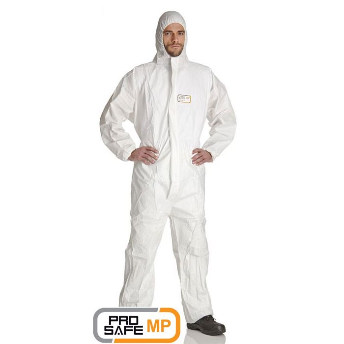 Prosafe® MP2 Schutzanzug Kategorie 3 Typ 5, 6 Schutzanzug Typ 5 Einwegoverall weiß Prosafe MP2