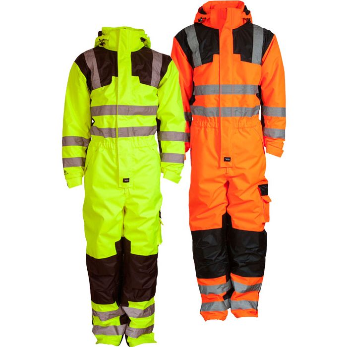 ELKA rainwear Elka Warnschutzoverall Winter Visible Xtreme 088000R Thermo Arbeitsoverall Warnschutz