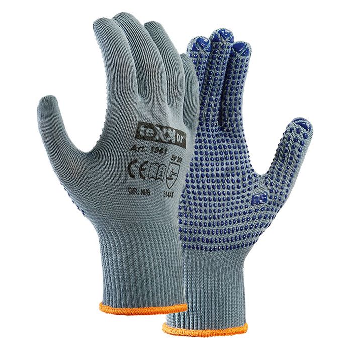 Feinstrickhandschuhe Handschuhe mit Noppen teXXor® Arbeitshandschuhe 1941