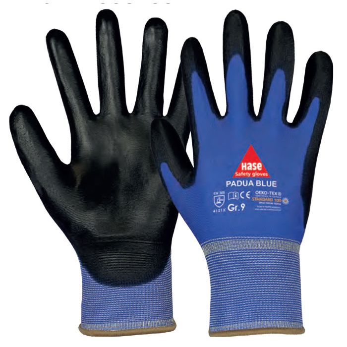 HASE PADUA Blue 508250 Hase Handschuhe Nylonhandschuh blau