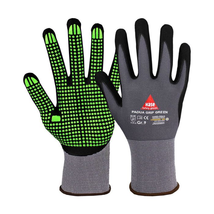 HASE PADUA Grip Green 508150G Hase Handschuhe Nylonhandschuh grün