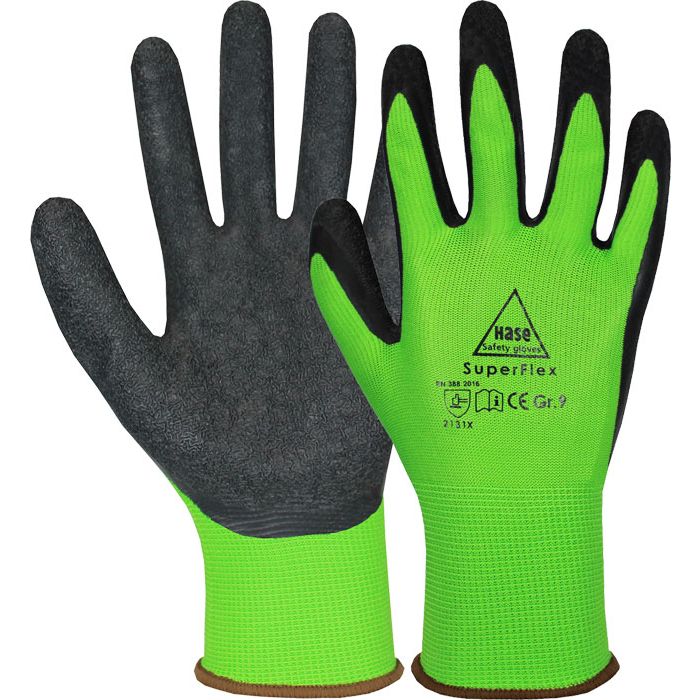 HASE Superflex Green 508610 beschichteter Montagehandschuh Hase Safety Gloves Superflex