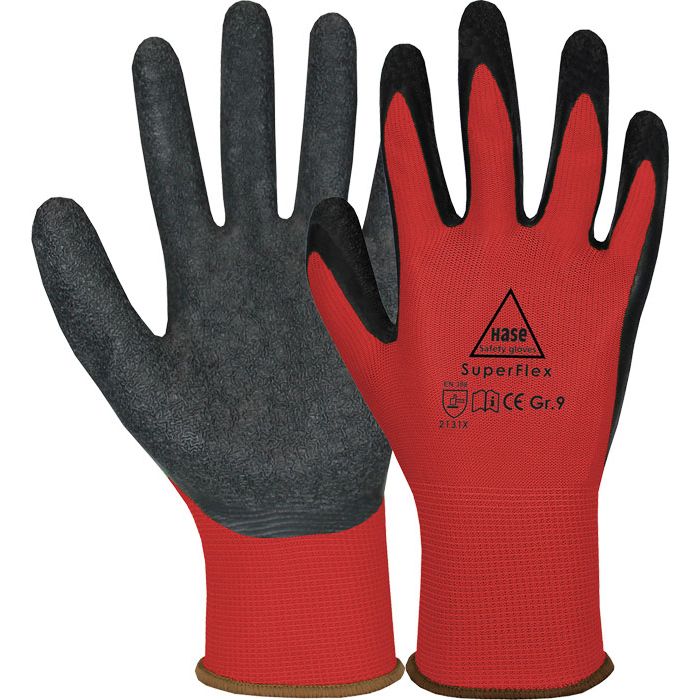 HASE Superflex Red 508610R beschichteter Montagehandschuh Hase Safety Gloves Superflex