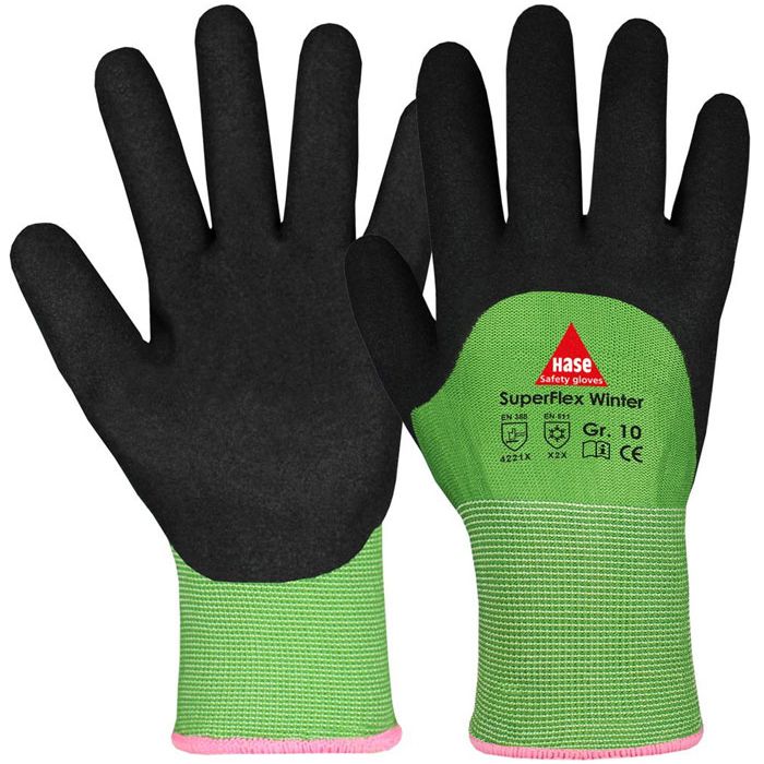 HASE Superflex Winter 508620 Winterarbeitshandschuh Hase Safety Gloves Superflex