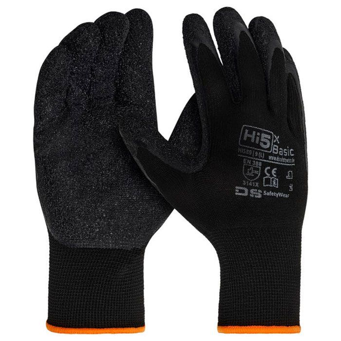 Hi5 X Basic HI589 Montagehandschuhe Latex Crinkle Beschichtung